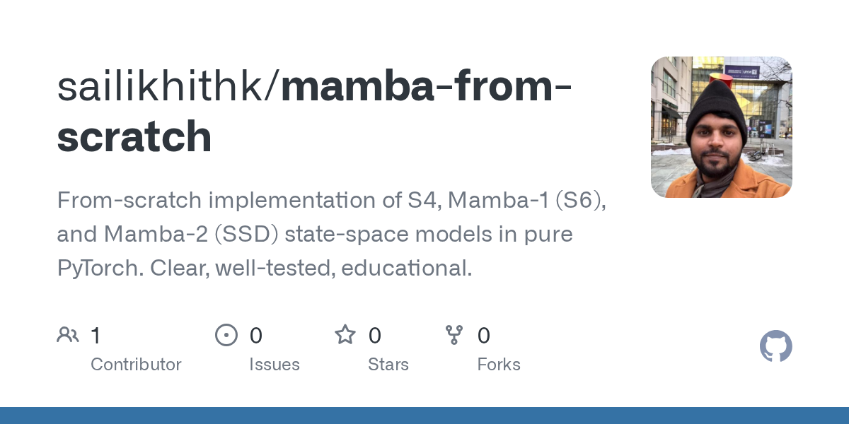 Mamba from Scratch